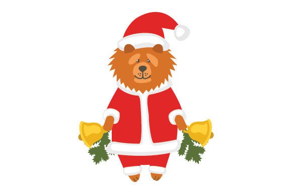 Chow-Chow Dog in Christmas Costume Review