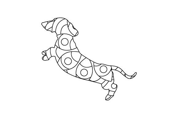 Dachshund Dog, Mandala – Full Body