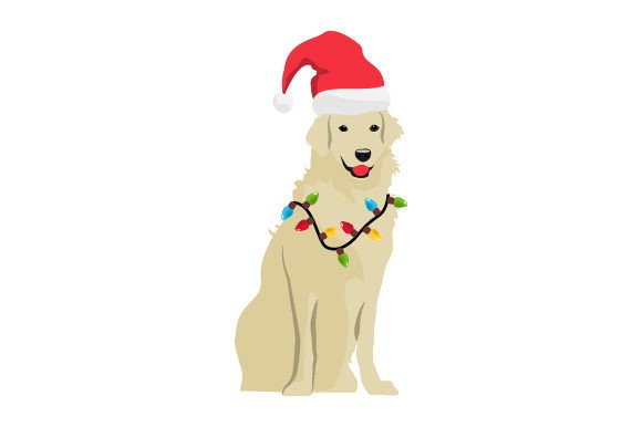 Dog with Christmas Hat: A Design Worth Stitching