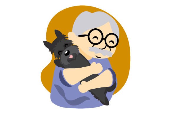 Grandfather with Scottish Terrier Dog – Embroidery Design Review