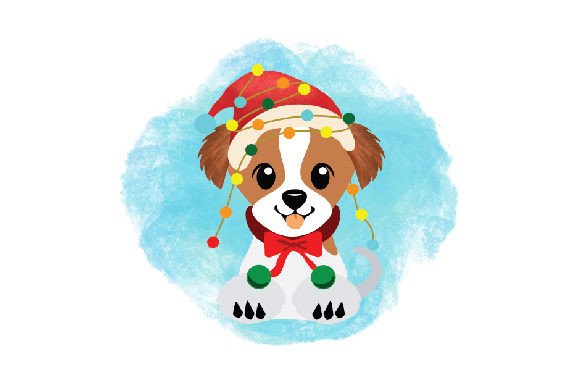 Jack Russell Dog Wearing a Santa Hat – Watercolor Review