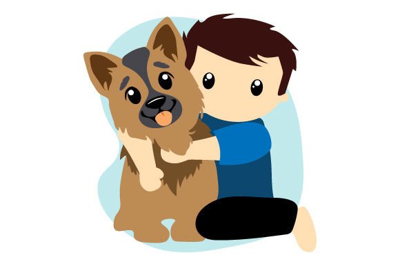 Man with German Shepherd Dog: A Design Review