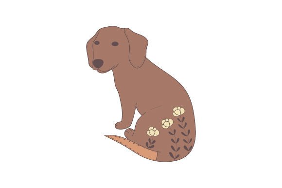 Scandinavian Nordic Dachshund Dog Full Body