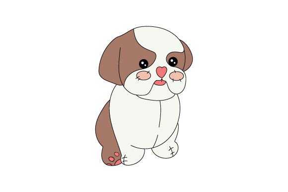 Stuffed Animal Shih Tzu Dog Full Body